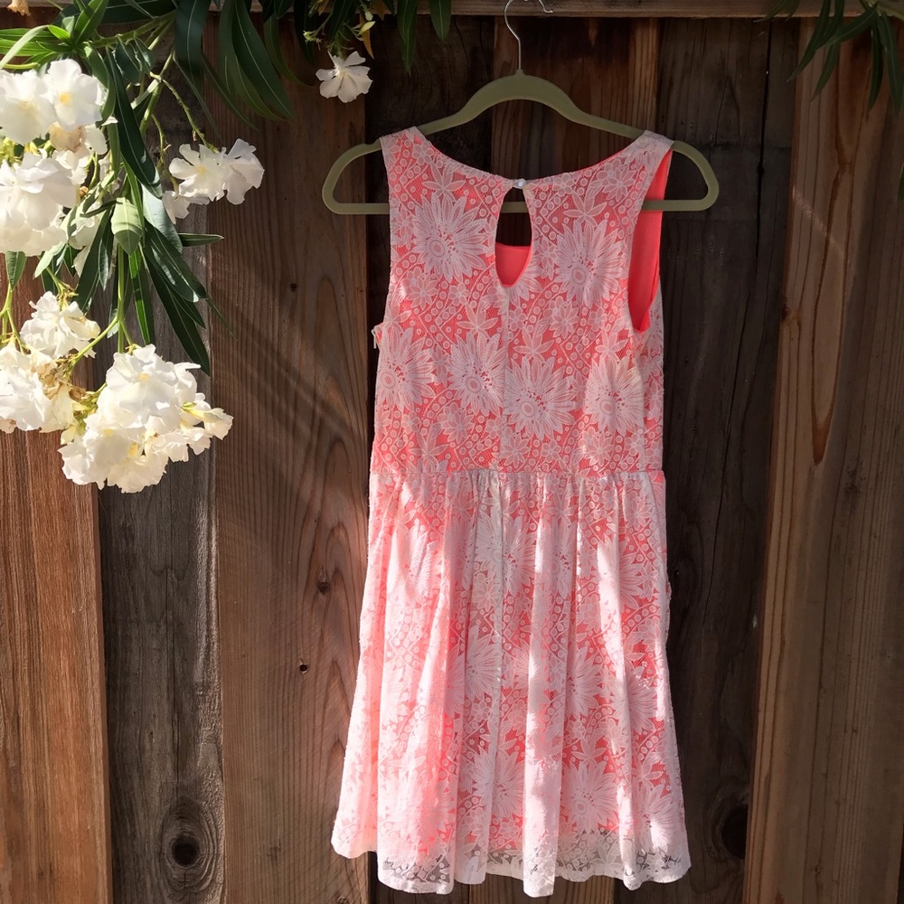 Xhilaration Lace White & Orange Dress - Picture 2 of 6